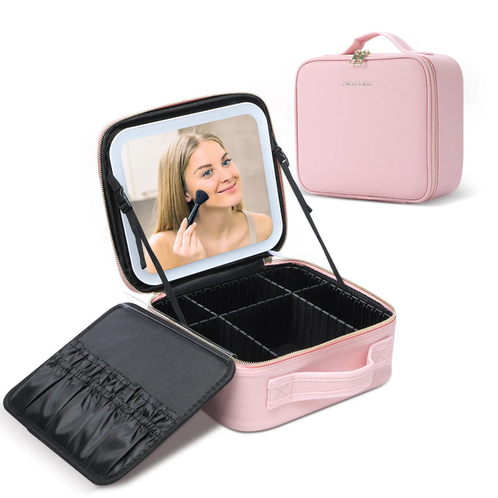 LED Mirror MakeUp Bag